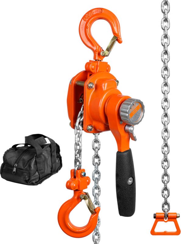 Kettenzug mit manuellem Hebel, 1/4 Tonne 550 lbs Tragkraft, 10 Fuß Mitnehmer, G80 verzinkter Kohlenstoffstahl, Weston Do...