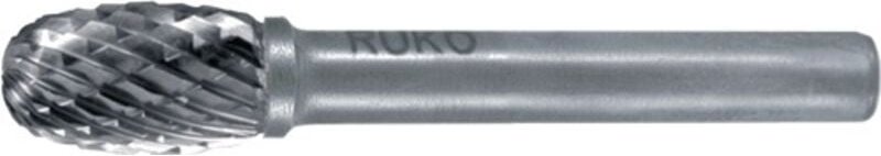 Hartmetall-Frässtift tre ø 8 mm Kopflänge 15 mm Schaft-Ø 6 mm Verzahnung kvz 4 - 116212 - Ruko