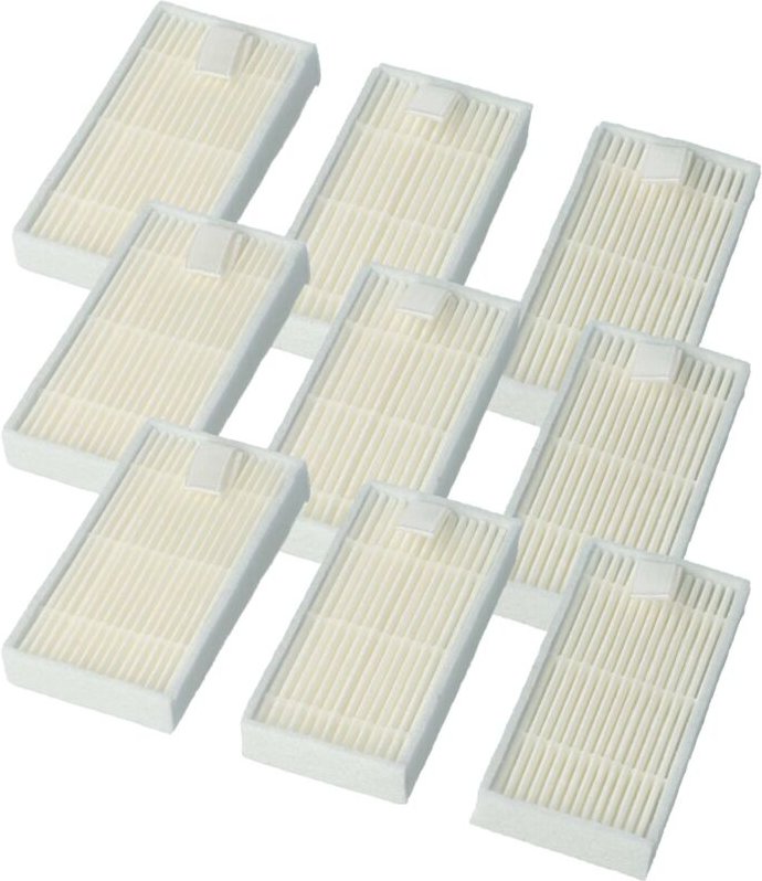 vhbw 9x Staubsaugerfilter kompatibel mit Ariete Briciola 2712, 2711 Staubsauger - HEPA-Filter Weiß