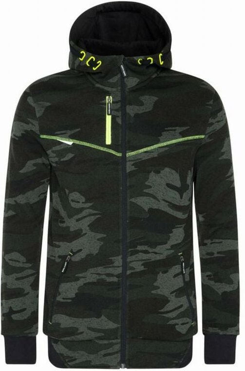 Jacke - nine worth - Botta 1509 Camouflage / Fluo Gelb t.s