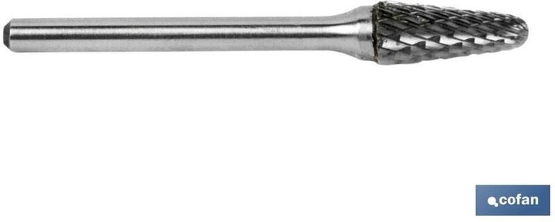 Konischer Rotationsfräser mit 12 mm Radius.