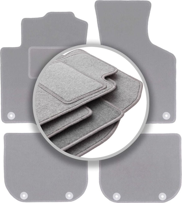 Graue Autofußmatten für: Audi A3 8L Fließheck (1996-2001)