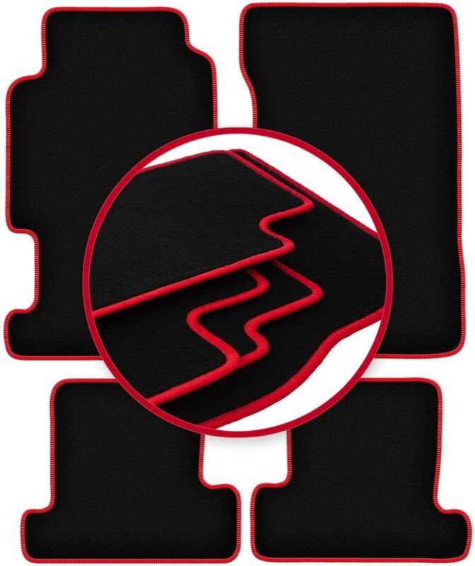 CARLUX-RED Autofußmatten für: Honda Prelude IV Coupé (1991-1996)