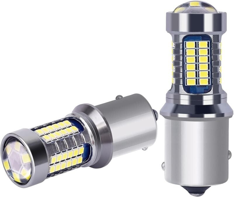 P21w LED-Birnen 1156 Ba15s 12 V 24 V, 60 SMD, superhelles Weiß 6000 K, für Auto, Auto, Wohnmobil, LKW, DRL-Tagfahrlicht,...