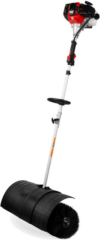 Kehrmaschine Motorbesen Kehrbesen Benzin 3PS, 2-Takt Motor, 52ccm, mit Tragegurt, 2x 30cm Kehrwalze, Kehrbreite 60cm, St...