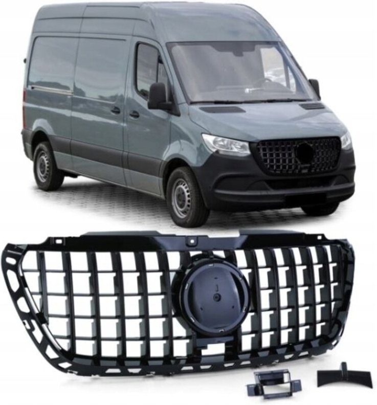 Thumbnail - Modellgrill Für Mercedes Sprinter W907, W910 Ab 2018 - Panamericana Camera