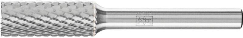 PFERD TOOLS Hartmetall Frässtift Zylinder ZYAS stirnverzahnt Ø 10x25mm Schaft-Ø 6mm Z4 universal mittel fein
