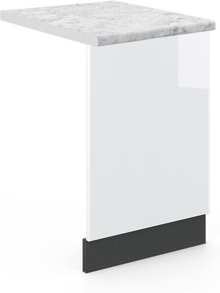 Vicco - Frontblende Fame-Line, Weiß Hochglanz, 45 cm , ap Marmor