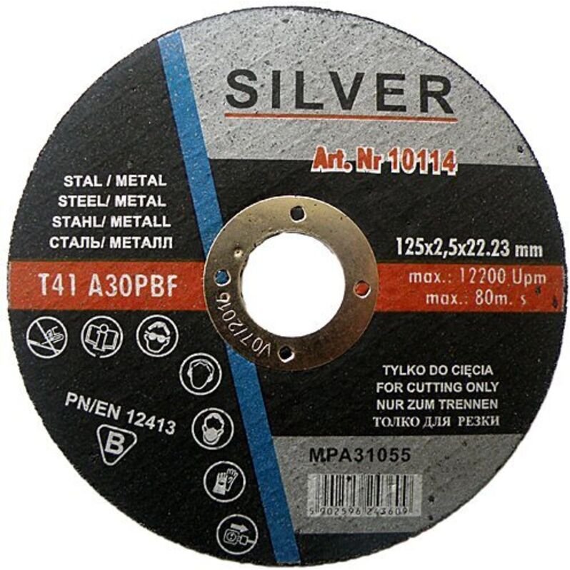 Metalltrennscheibe für Stahl 125x1,2 SILVER CUTTING