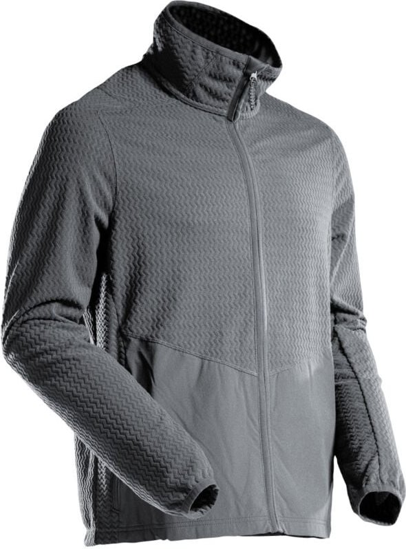 Microfleece Pullover mit Reißverschluss Microfleecejacke Gr. m, Anthrazitgrau - Mascot