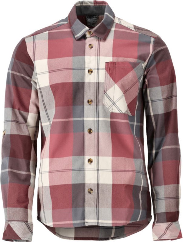 Hemd aus Flanell, kariert Gr. xs, Bordeaux-kariert - Mascot