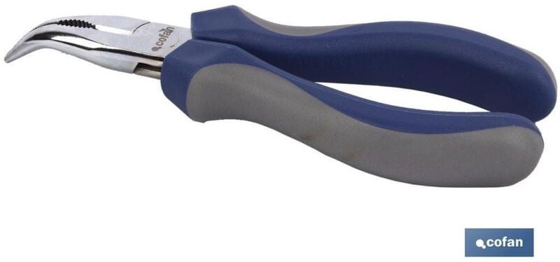 Gebogene Spitzzange mit Feder 8