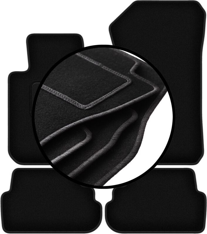Komplettset Veloursmatten für: BMW 1 E81 Fließheck (2004-2011)