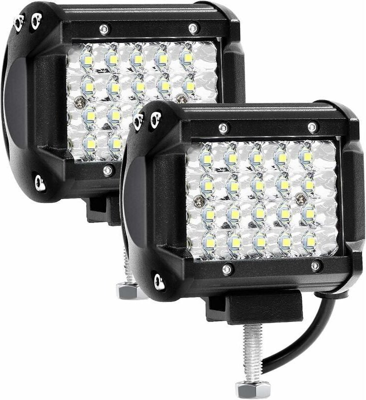 12 v, 144 w, 4 Zoll, LED-Arbeitsleuchte – IP67 wasserdichtes LED-Flutlicht für Auto, lkw, Traktor, suv, Boot – Spot Floo...