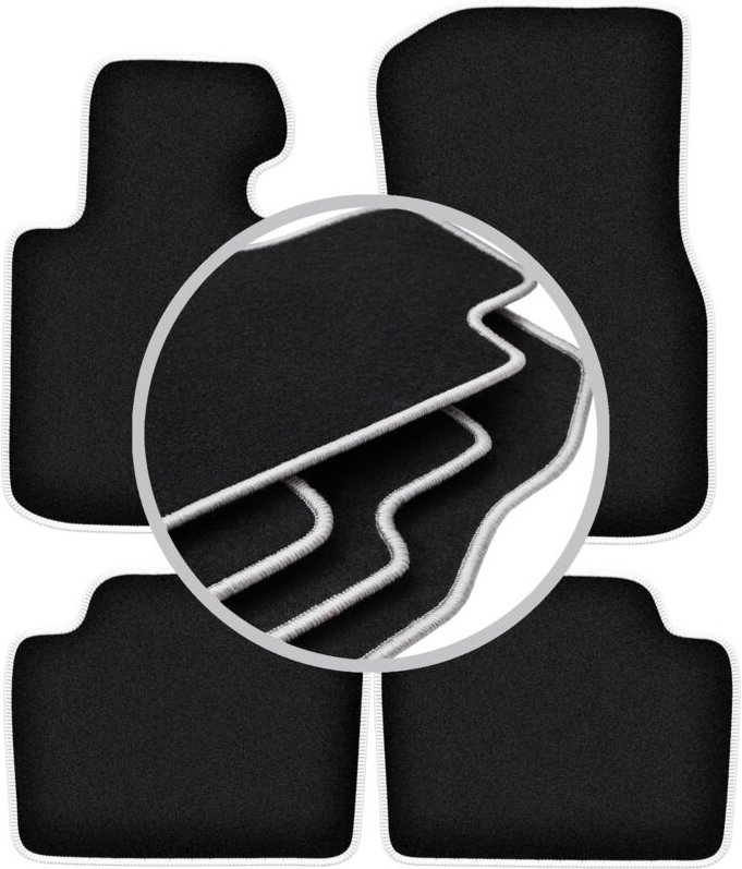 CARLUX-SILVER Autofußmatten für: BMW 4 F36 Gran Coupé (2014-)