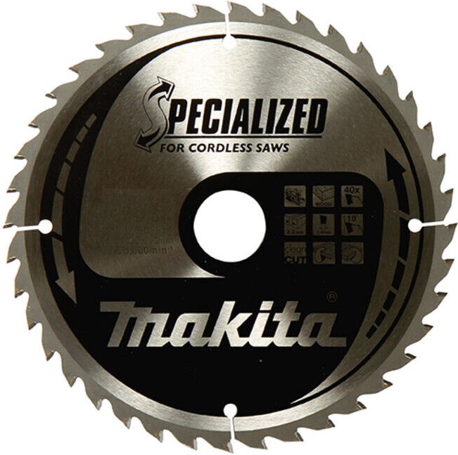 Sägeblatt specialized 190x30x24Z, Zahnwinkel 20°, 2,0 mm - Makita