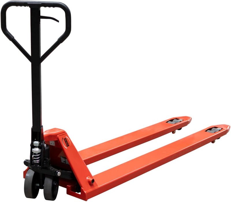 Schefer Gabelhubwagen Premium mit Schnellhub / Sonderlänge Tragkraft 2000kg Gabellänge 2000mm