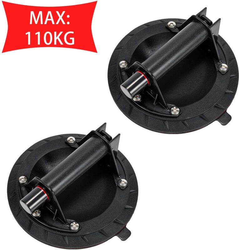 Swanew 2er Set Saugheber Glassauger Vakuumheber 100 kg 8' Vakuum Glasheber Glassauger Saughalter Vakuumheber Plattenh fü...
