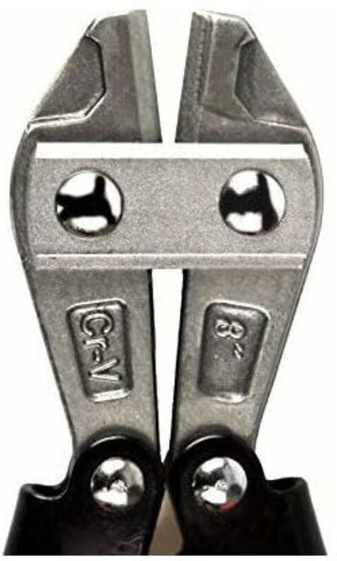 8 Zoll dicker, 200 mm langer kompakter Bolzenschneider aus Chrom-Vanadium-Stahl mit Gummibacken