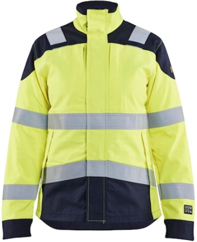 Multinorm Arbeitsjacke für Frauen 4969 - Neon Gelb / Marine XS