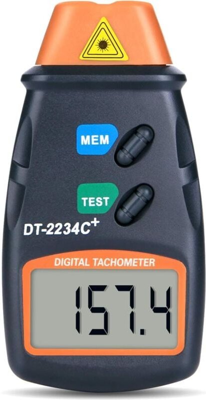 Professioneller digitaler Drehzahlmesser, berührungsloser digitaler Laser-Fotodrehzahlmesser, Drehzahlmesser