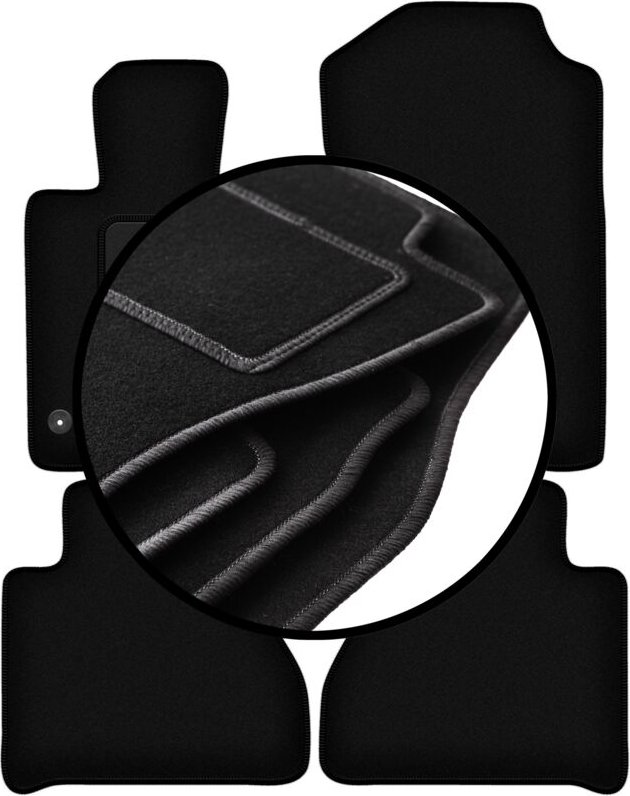 Komplettset Veloursmatten für: Mercedes X-Klasse W470 Pickup (2017-)