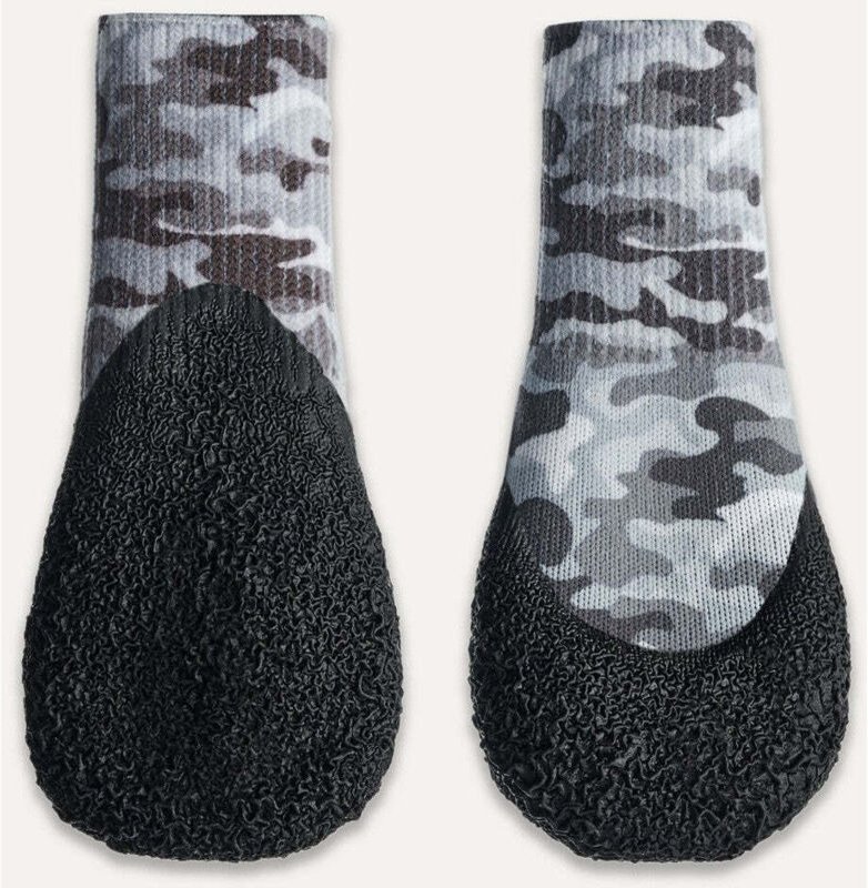 Gooeez lites bedruckte hundestiefel 4er pack xs camoschwarz