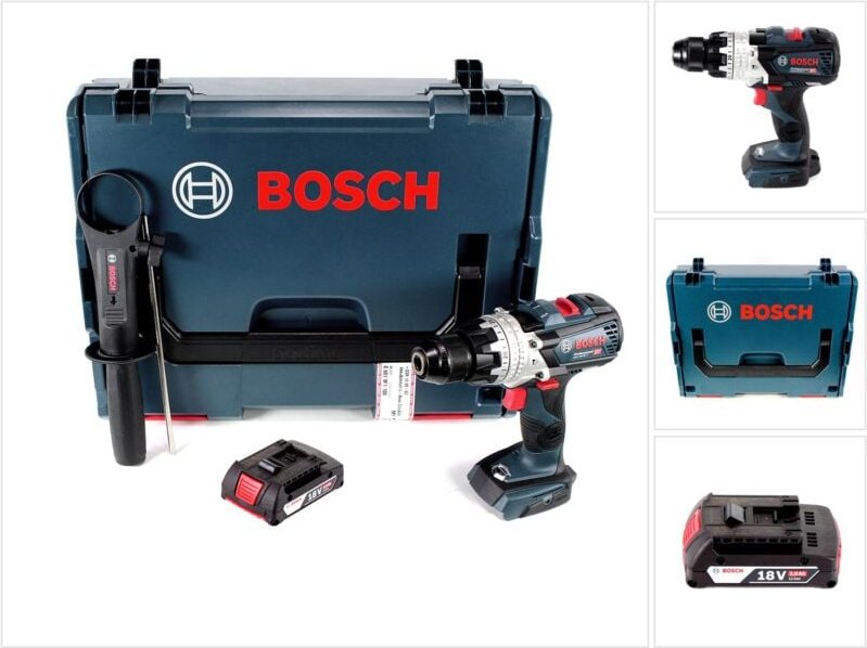 Bosch GSB 18V-85 C Akku Schlagbohrschrauber 18V 85Nm 1/2" Brushless + 1x Akku 2,0Ah + L-Boxx - ohne Ladegerät