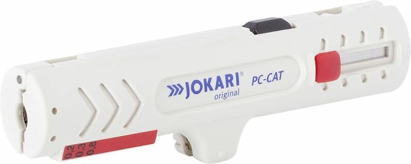 Jokari - 30161 pc cat Kabelentmanteler Geeignet für Rundkabel, CAT5-Kabel, CAT6-Kabel, CAT7-Kabel, Tw