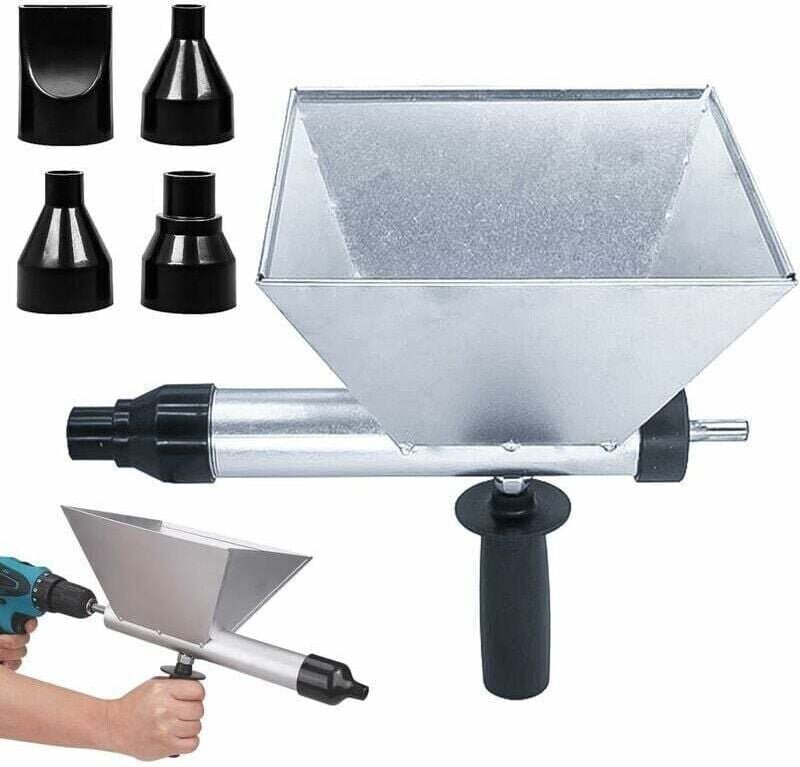 Mörtelpistole Mörtelpumpe Zement Kalk Mörtelpistole Mörtel mit 4 Düsen für Mörtelfugen, Steinmauern, Ziegelwände, Böden