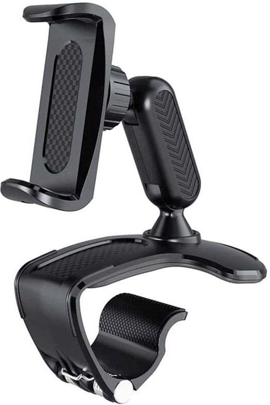 Schwarz) Multifunktionaler Handyhalter für Auto-GPS-Armaturenbrett und 4-7-Zoll-Smartphones