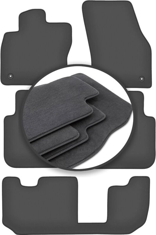 Premium-Fußmatten für: Skoda Kodiaq 7-Sitzer (2016-)