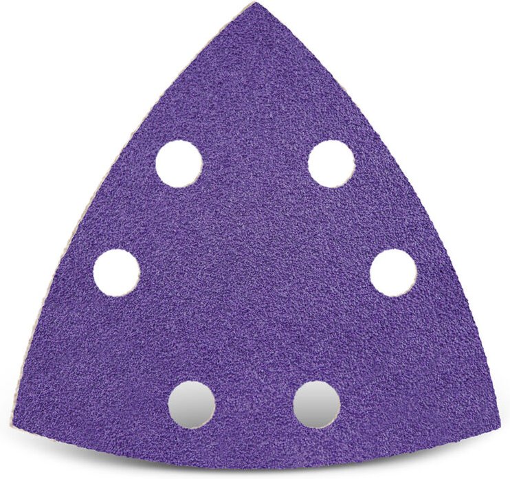 Titanium hd Klett-Schleifblätter, 93 mm, 6-Loch, f. Deltaschleifer, Keramik-Mix (50 Stk.) K80 - Menzer