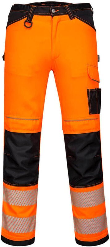Thumbnail - Leicht dehnbarer Hochsichtbarkeits-Overall PW3 Orange/Schwarz L - DE(46) - UK(36)