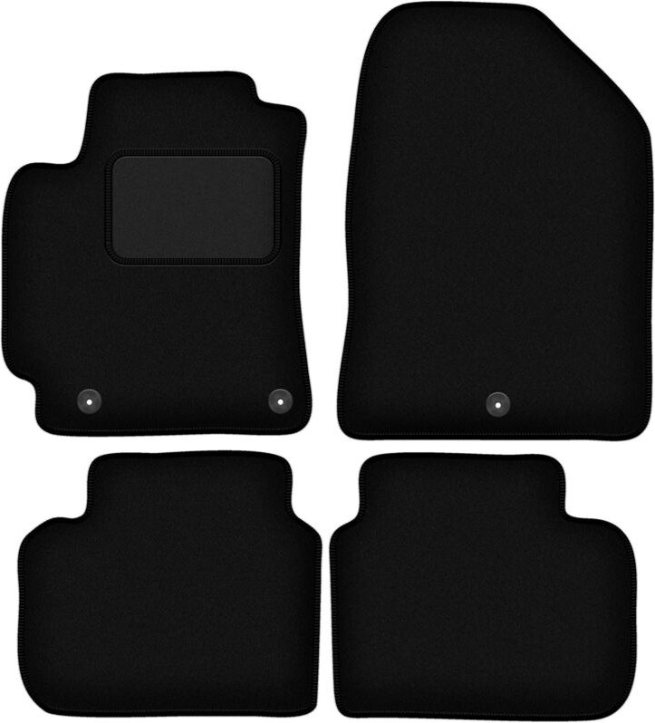 Schwarze Veloursmatten für: Hyundai Elantra VI Limousine (2016-)