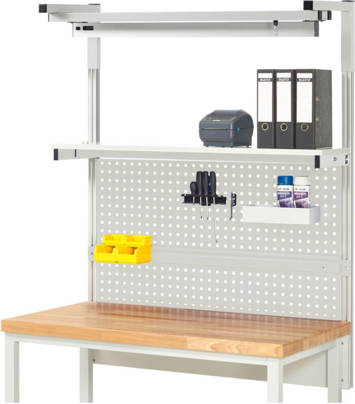 System-Aufbau Komplettset 04, für Produktbreite 1250 mm, RAL7035/RAL7035 - RAU