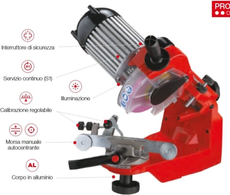 JOLLY STAR elektrische Tischschleifmaschine für alle Kettentypen