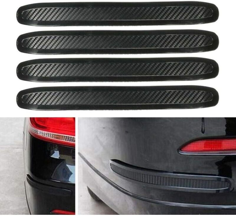 Linghhang - 4Pcs Universal Auto Stoßstange Gummi Streifen Anti-Reiben Schutz Streifen Schutz Teile
