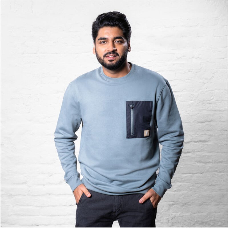 Heavy Crew Sweater duty organic cotton xl sedona sage - Stier