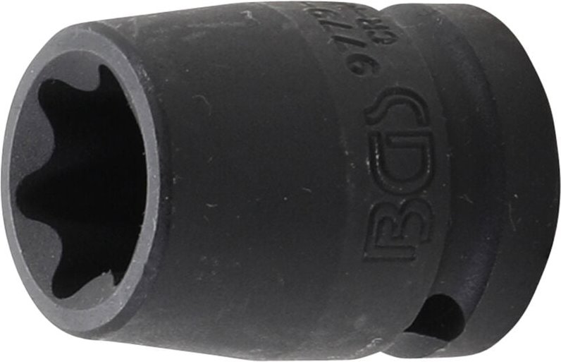 Kraft-Steckschlüssel-Einsatz E-Profil Antrieb Innenvierkant 12,5 mm (1/2") SW E22