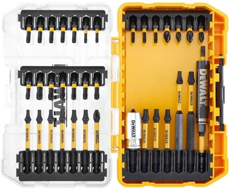 Passender DEWALT - TOUGHCASE 37-teiliger Satz - Passende FLEXTORQ-Schraubendreherbits - für Bohrschrauber - einfache Bit...