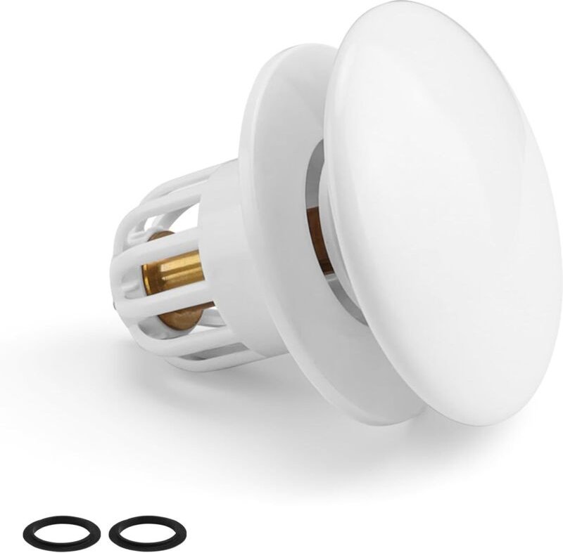 Universal-Badewannenstöpsel, Keramik-Waschbeckenstöpsel mit 2 Reduziergummiringen, passend für Waschbecken-Abflusslöcher...