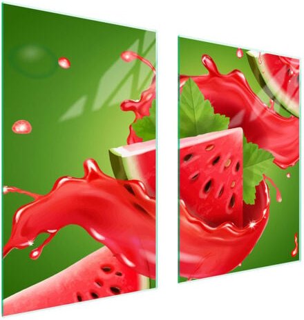 GLASSCHUTZPLATTE FÜR KÜCHE 65x52 WASSERMELONE
