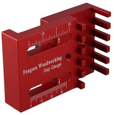 Spaltlehre, Holzbearbeitungs-Lückenlehre, Tiefenmesslineal aus Aluminiumlegierung, Sägezahnlineal-Markierungswerkzeug fü...
