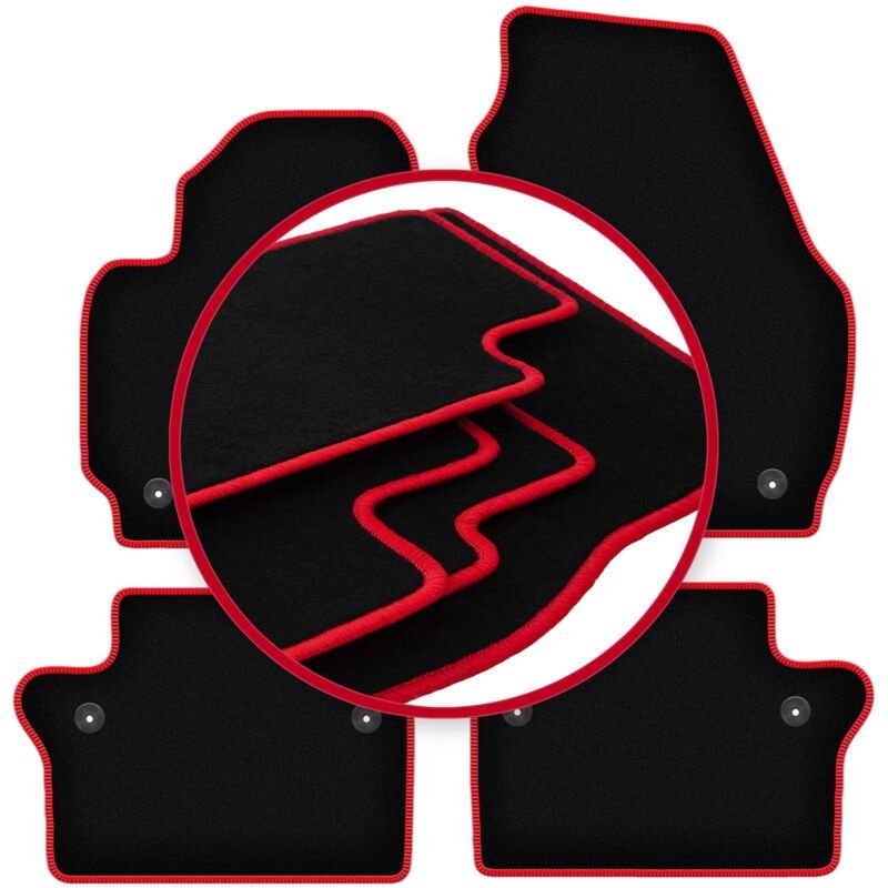 CARLUX-RED Autofußmatten für: Volvo S80 II Limousine (2006-2016)