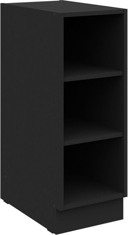 Küchen Unterschrank Regal 30 cm Schwarz Küchenzeile Küche SIENA / MONZA / ARONA