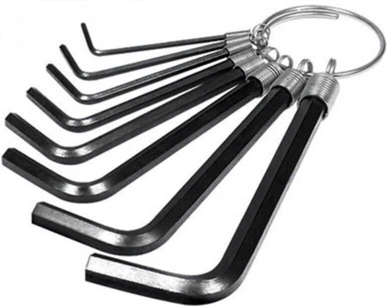 Satz mit 8 Inbusschlüsseln 1,5-6 mm krt408001 Kreator