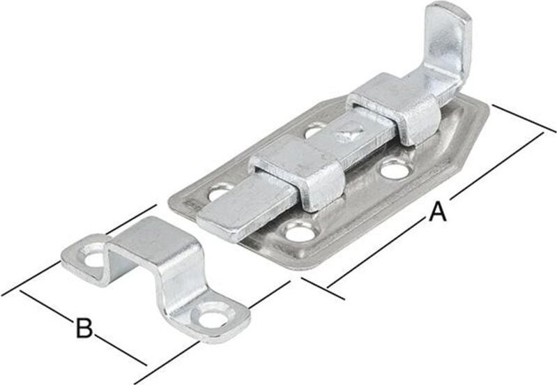 Vormann Mini-Riegel m.Schlaufe 40x22 mm verz.