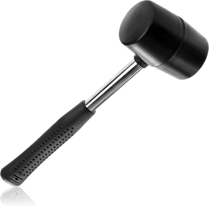 Gummihammer als Camping-, Zelt- und Outdoorzubehör - Campinghammer mit stabilem und rutschfestem Griff - Schonhammer auc...