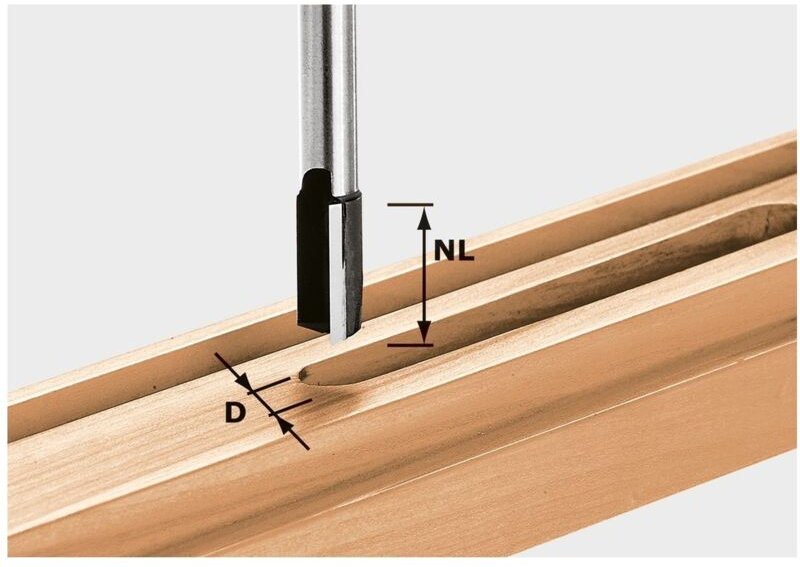 Nutfräser hw S8 D16/20 – 490966 - Festool